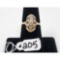 2.6g 10k Yellow Gold/Diamond Size 6