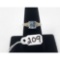 3.6g 18k Yellow Gold and .925 Silver/Unknown Stone Size 6 1/2