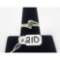 2.5g 10k Yellow Gold/Jade and Diamond Size 7