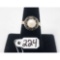 5.1g 8k Yellow Gold/Vintage Pearl and Unknown Stone Size 7 1/2
