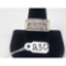 10.8g 14k White Gold/Diamonds Size 10