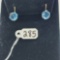 1.7g 10k Yellow Gold/Blue Topaz