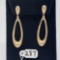 2.3g 14k Yellow Gold Dangle Earrings
