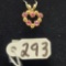 0.5g 14k Yellow Gold/Ruby Pendant