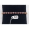 12.7g 14k Yellow Gold/Pink Ice Tennis Bracelet