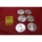 6 - one ounce silver dollars - 2000's
