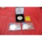 3 - American Eagle silver dollar in cases