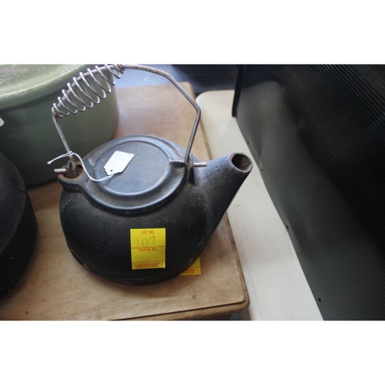 Antique Cast Iron Kettle