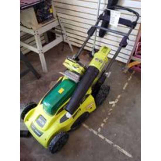 Ryobi 40V Mower, Blower, Battery, and Charger