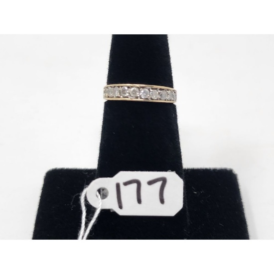 1.8g 14k Yellow Gold/Diamond Size 4 1/2
