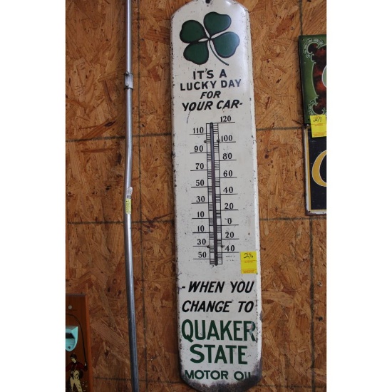 Quaker State Oil Thermometer