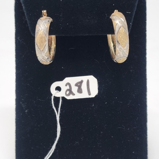 2.3g 10k Gold Hoops