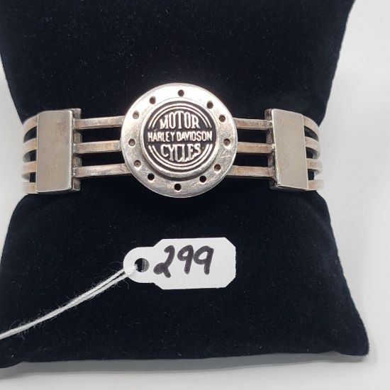 40.3g .925 Harley Davidson Cuff Bracelet