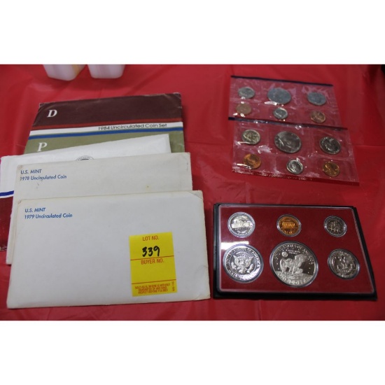 5 uncirculated proof sets of coins