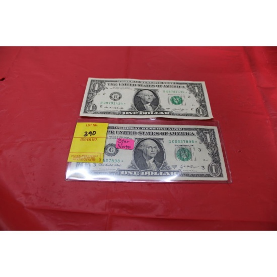 2 star note one dollar bills