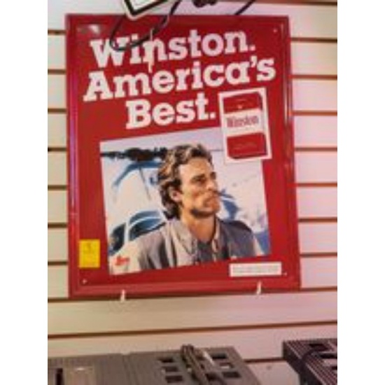 Winston Cigarettes Metal Sign