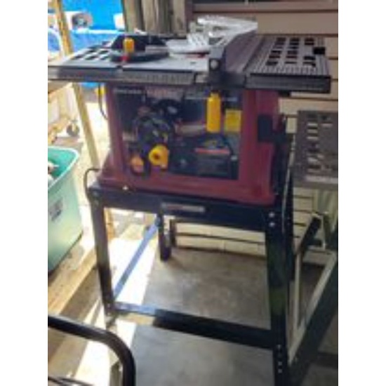 Chicago Electric Table Saw on Stand