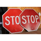 Two Stop Signs