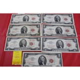 $14 Face Value Red Seal $2 Bills