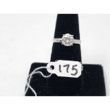 2.5g 14k White Gold/Lab Grown Diamond Size 5 3/4