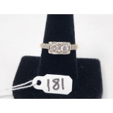 4.6g 14k Yellow Gold/Diamond Size 6