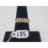 3.8g 14k Yellow Gold/Diamond Size 6