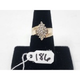 5.0g 10k Yellow Gold/Diamond Size 7
