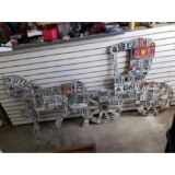 Horse and Carriage License Plate Art