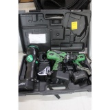 Hitachi 12V Drills and Flashlight