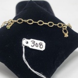 2.8g 14k Yellow Gold/Unknown Stones Mother's Bracelet