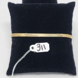 4.1g 14k Yellow Gold/Herringbone Bracelet