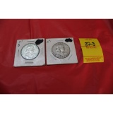 1954 and 1963 silver half dollars