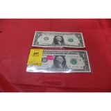 2 star note one dollar bills