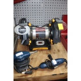 Like New Ryobi Bench Grinder and Two Sanders