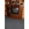 TV stand; TV and stereo with speakers