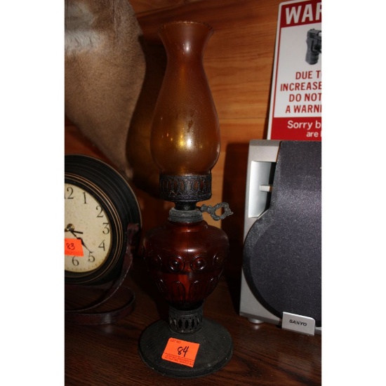 Oil lamp - amber and red