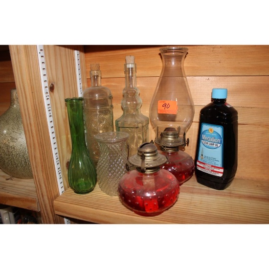 Oil lamps, bases, and lamp oil