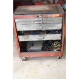 Rolling tool box with contents