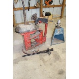Tire changing machine and a Sears wheel balancer