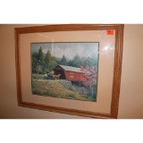 Framed bridge print