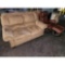 Sofa, Love Seat, and Leather Chair and Ottoman