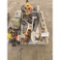 Pallet of Yard Tools and Levels