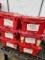 Six Totes of Electrical Lugs, Fittings, and Battery Chargers