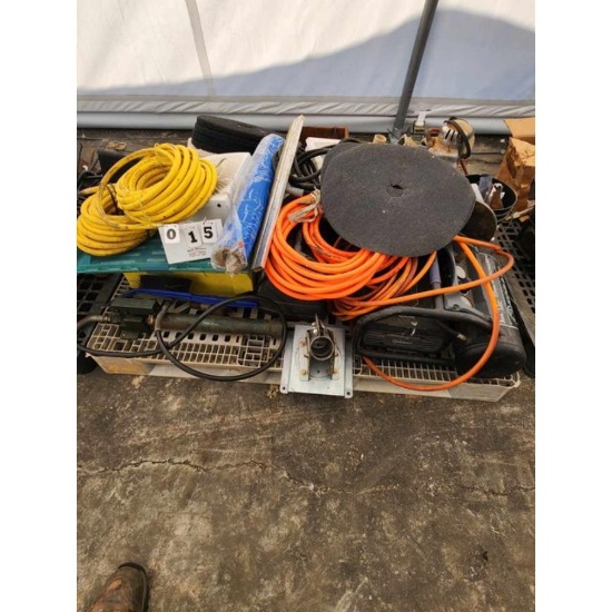 Pallet with Air Tools and Other Shop Tools
