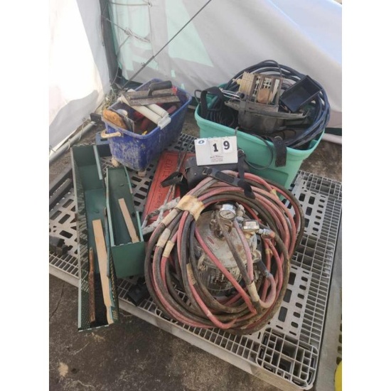 Pallet of Paint Sprayer, Tile Tools, and Misc. Shop Items