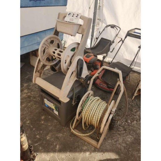 Three Water Hose Reels