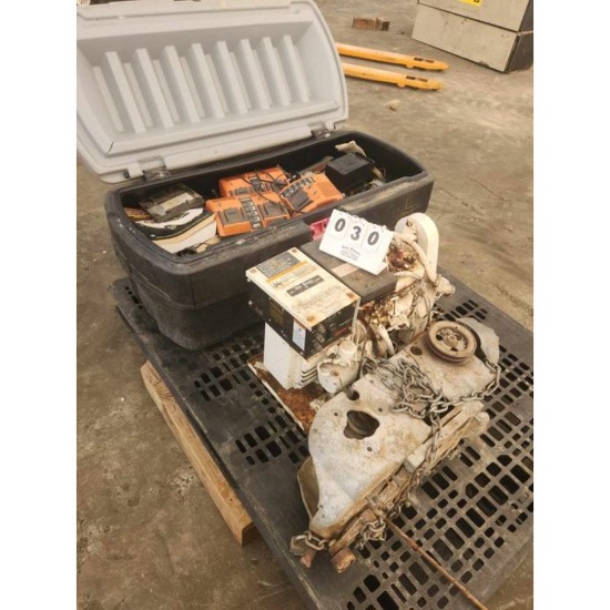 Pallet of Shop Tools and First Mate Motor