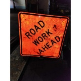 Road Work Ahead Sign