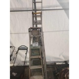 Six Step Ladders and Two Extension Ladder Sections
