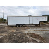 Flowserve Enclosed Tri Axle Trailer. Bill of Sale Only